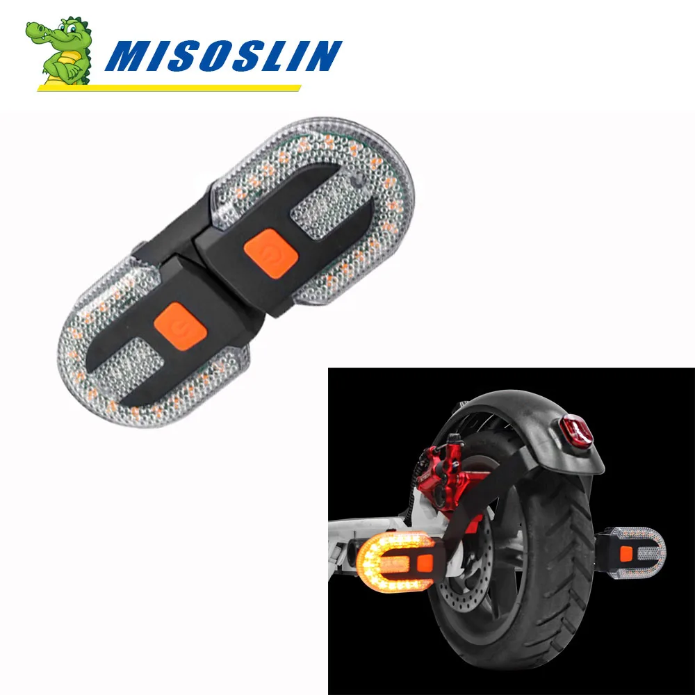 Turn Signal Warning Led Lights Rear USB Rechargeable for Xiaomi Mi3 Pro2 Pro 1S E- Scooter Wireless Remote Flashing Headlight