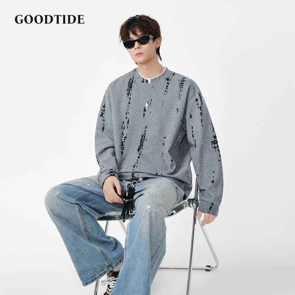 سويت شيرت رجالي كاجوال برقبة دائرية موضة شتاء 2025 نمط جديد متعثر وفضفاض - تصميم مناسب للارتداء اليومي #5