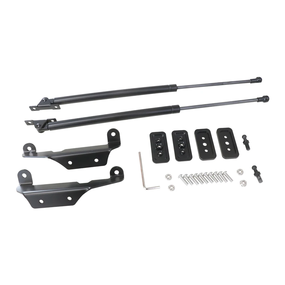 

Lantsun JL1213 Car Front Hood Bonnet Lift Support Rod Stainless Steel Gas Struts for Jeep for Wrangler JL2018+, 1-pair