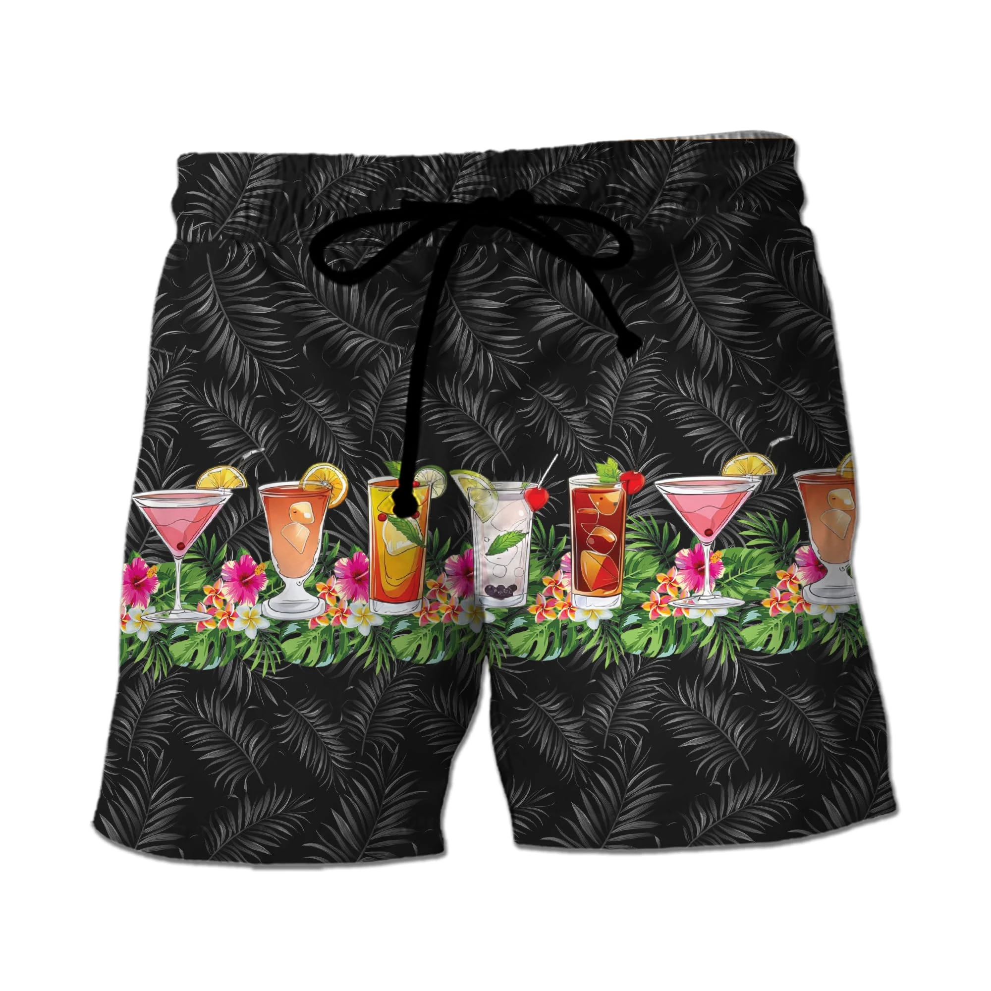 Fashion Hawaii Fruit Juice Graphic Board Shorts Casual Vacation Party Short Pants For Men Clothes Hip Hop Cocktail Beach Shorts