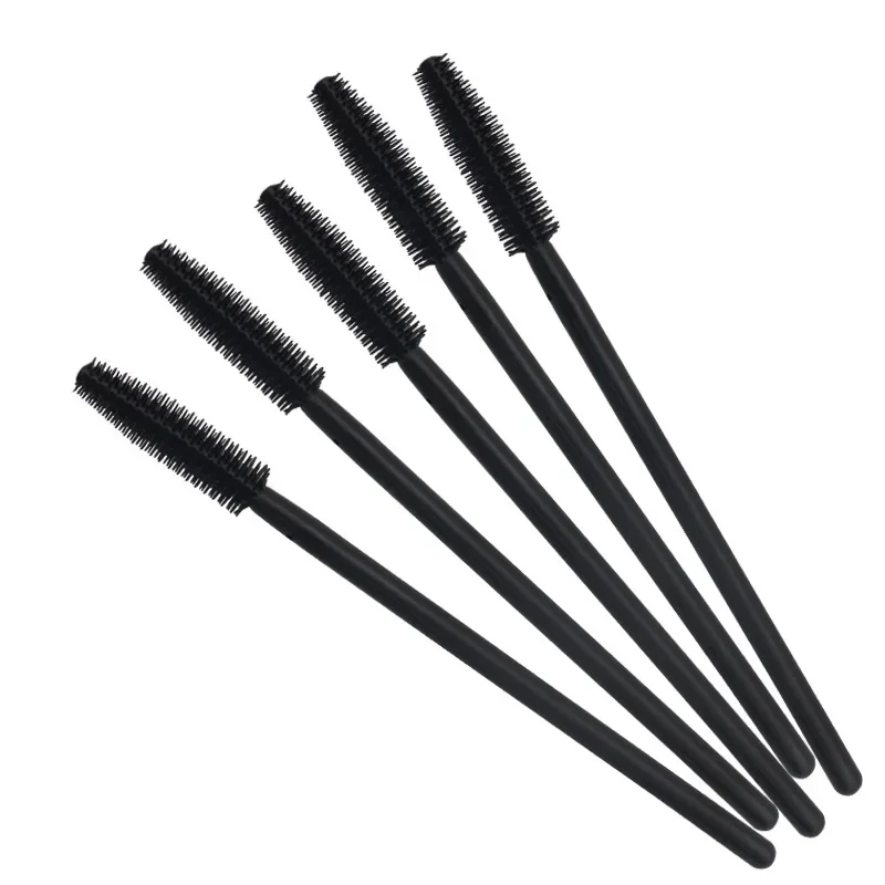 50 pçs descartável olho lash maquiagem escova extensão dos cílios ferramentas de maquiagem silicone cílios escovas rímel vara aplicador