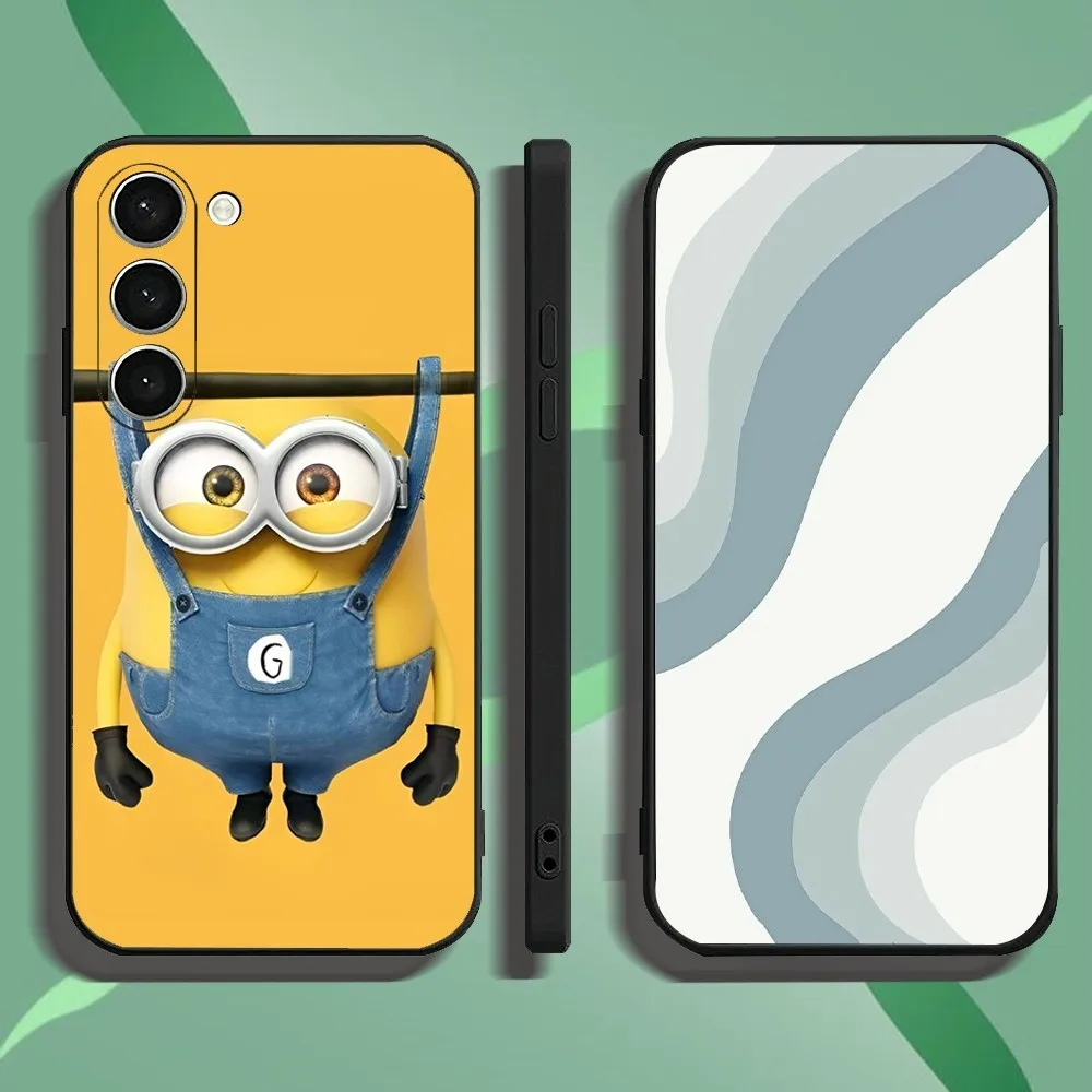 Cute M-minions M-Movie Phone Case For Samsung Galaxy A52 A12 A51 S21 Edge S22ULTRA S23 S20LITE Plus Ultra Black Cover