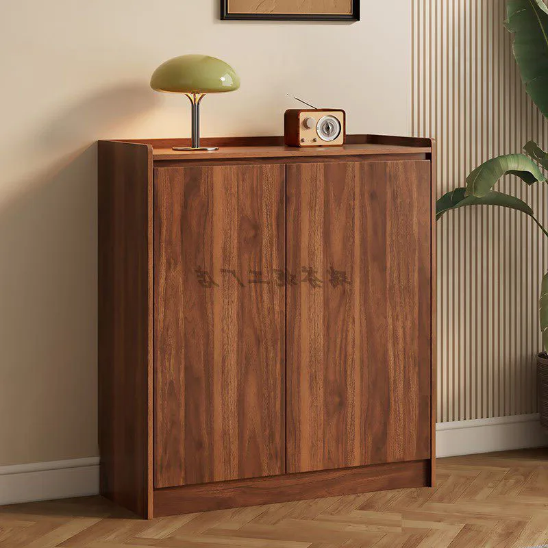 Wooden Display Shoe Cabinet Storage Organizer Cupboard Shelves Designer Shoe Shelf Vertical Modern Gabinete Salon Furniture