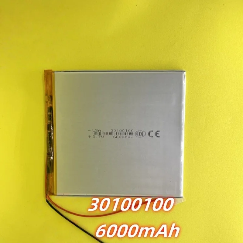 

Литий-полимерный аккумулятор 3.7В 30100100-6000мАч для игровых консолей, GPS-навигаторов, планшетных ПК