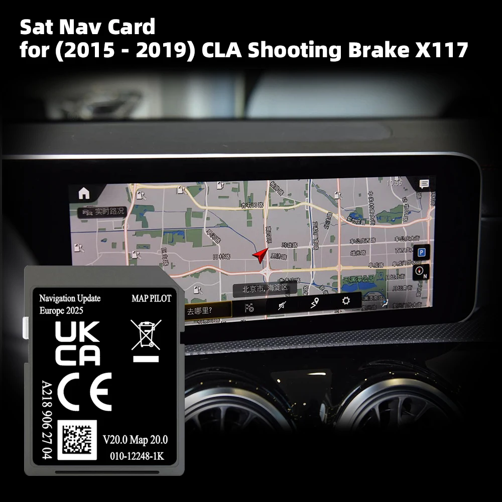 

Suitable with for Mercedes CLA from 2015 Version Shooting Brake Car Navigation 32GB SD GPS Card