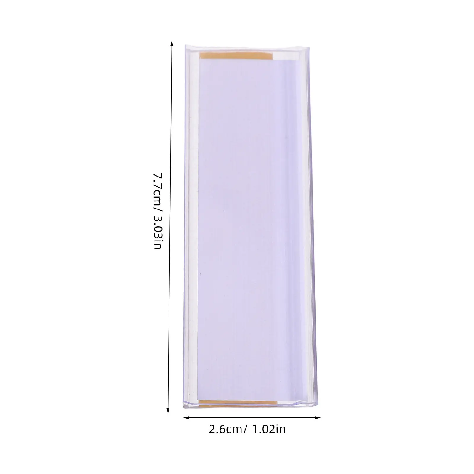 20Pcs Transparent Adhesive Label Holders Sticky Material Identification Cards for Shelf Tags Office Files Library Supplies PVC