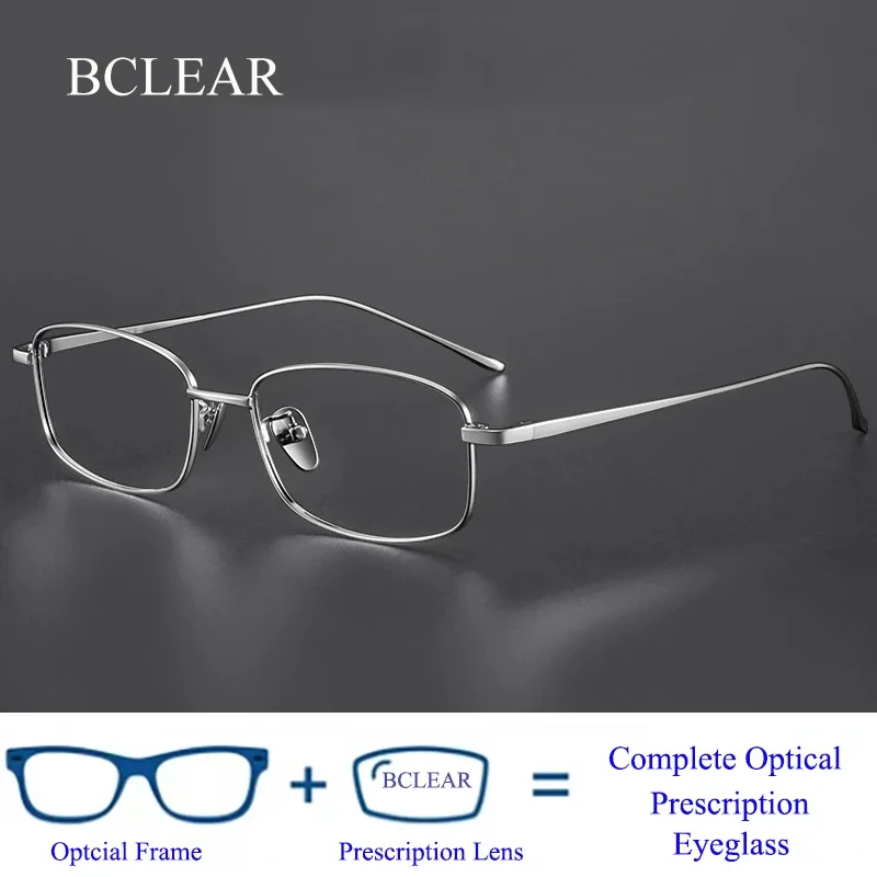 

BCLEAR Ultra-light Titanium New Glasses Frame Anti-blue Light Optical Frames Customized Prescription Eyeglasses Men Women Korea
