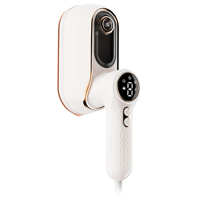 ABVI-Portable Travel Steamer, 1200W Handheld Fabric Steamer For Clothes, 4 Modes With LCD Display, Wrinkle Remover EU Plug