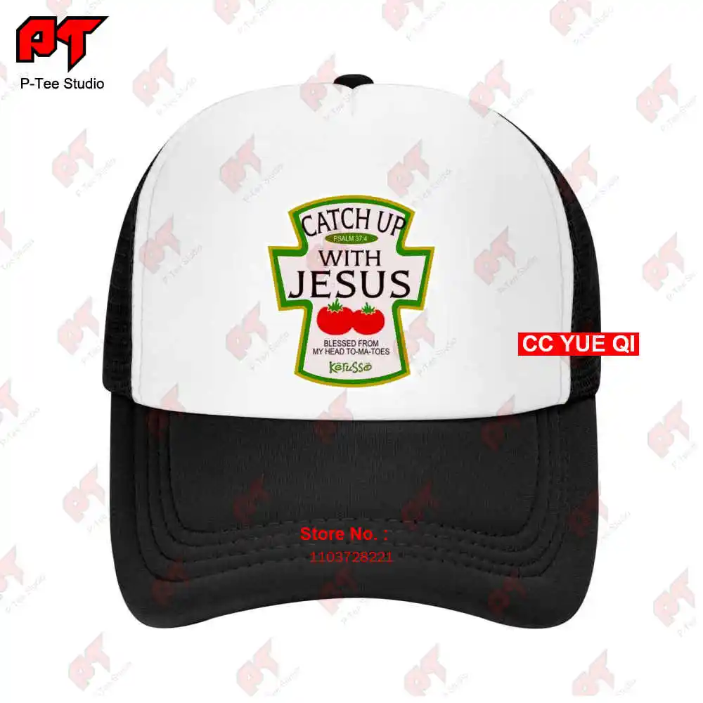 Kerusso Biblical Condiment Catch Up Mustard Baseball Caps Truck Cap JSE8