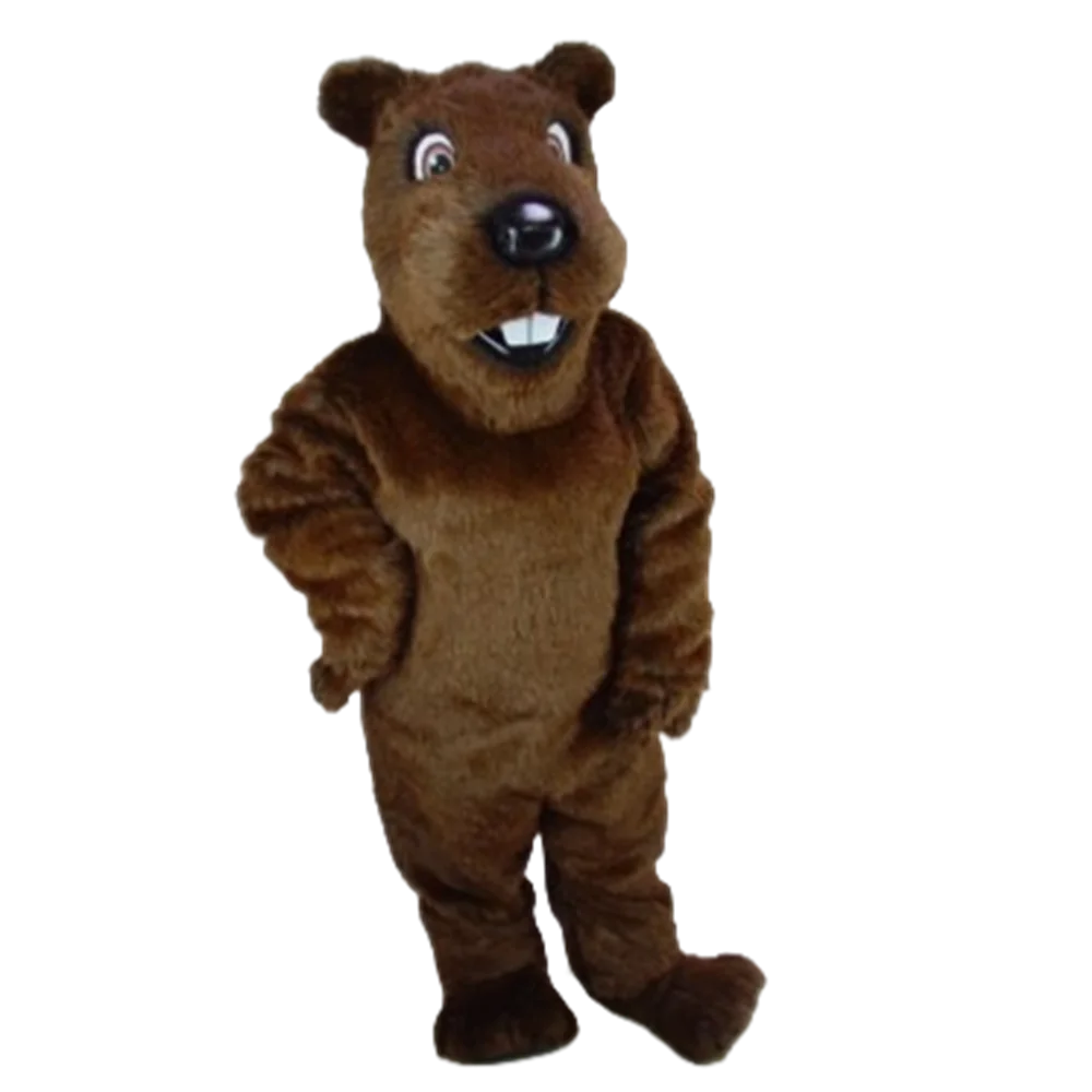 Forest Animal Theme Costume Gopher beaver Mascot Costume Suit Halloween Prop Adult Cartoon Mascotte Fancy Dress Outfit 861