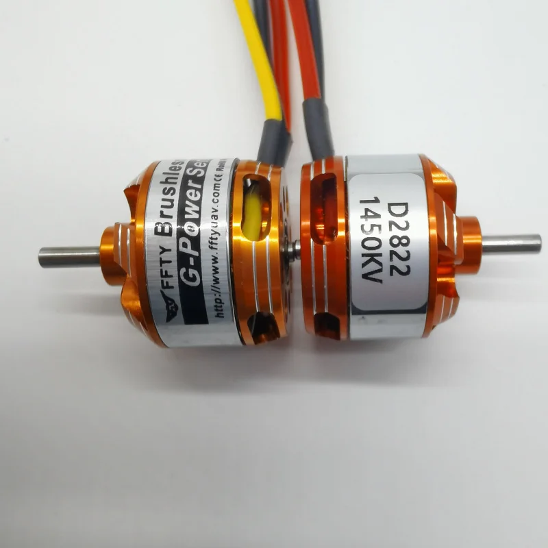 محرك RC D2822 محرك بدون فرشاة 1450KV 1800KV 2600KV 2-3s Lipo مناسب للطائرات متعددة المحاور ذات الجناح الثابت هليكوبتر