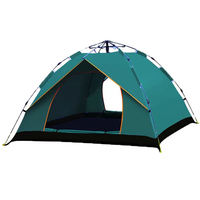 Custom portable single-layer automatic pop-up tent 2-3/3 - 4 people outdoor camping awning waterproof Oxford material