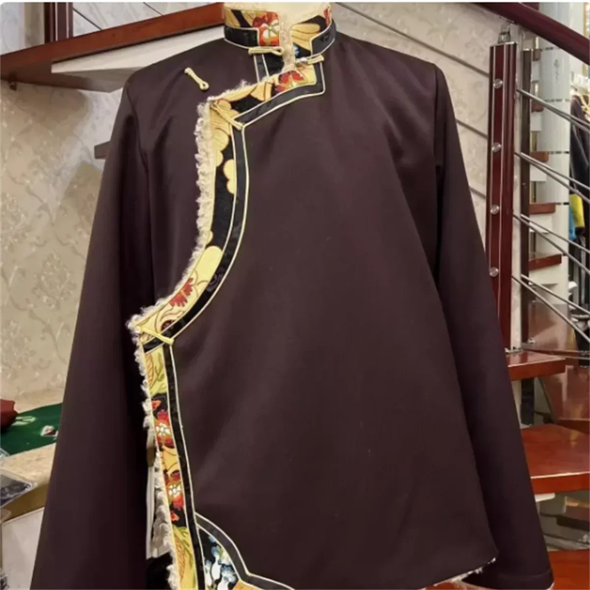 Xizang estilo étnico Otoño e Invierno chaqueta térmica tibetana gruesa para mujer