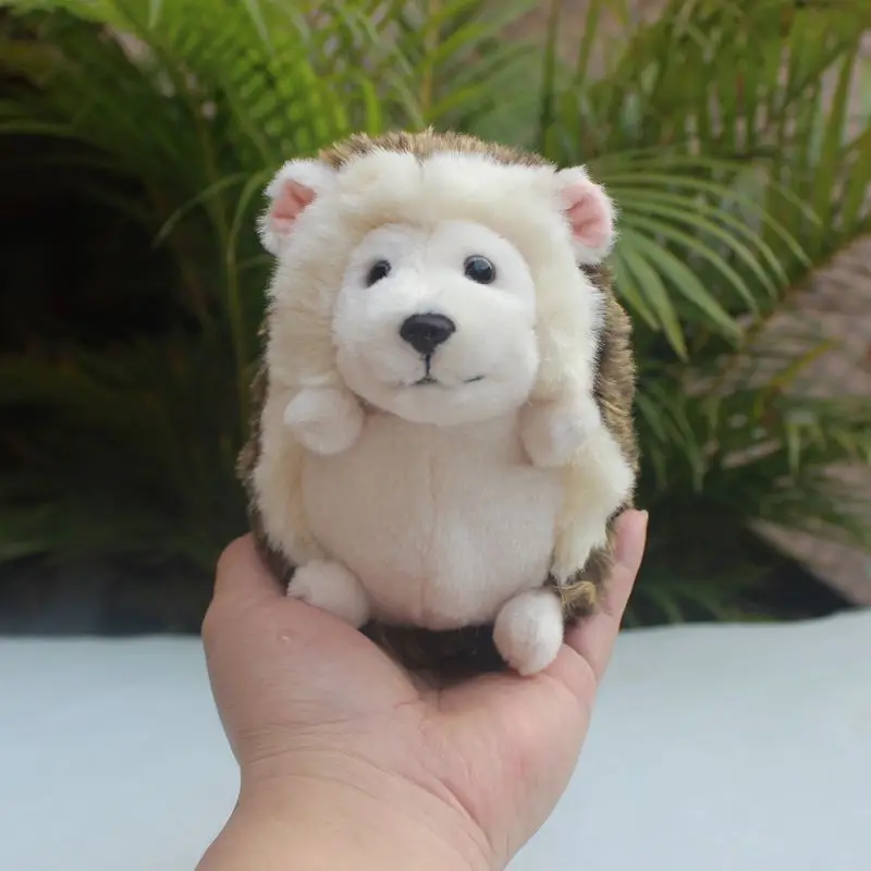 

Lifelike Hedgehog Brown & White Small Doll Emulational Wild Animal Soft Plush Toy Girl Boy Birthday Christmas Gift 1pc