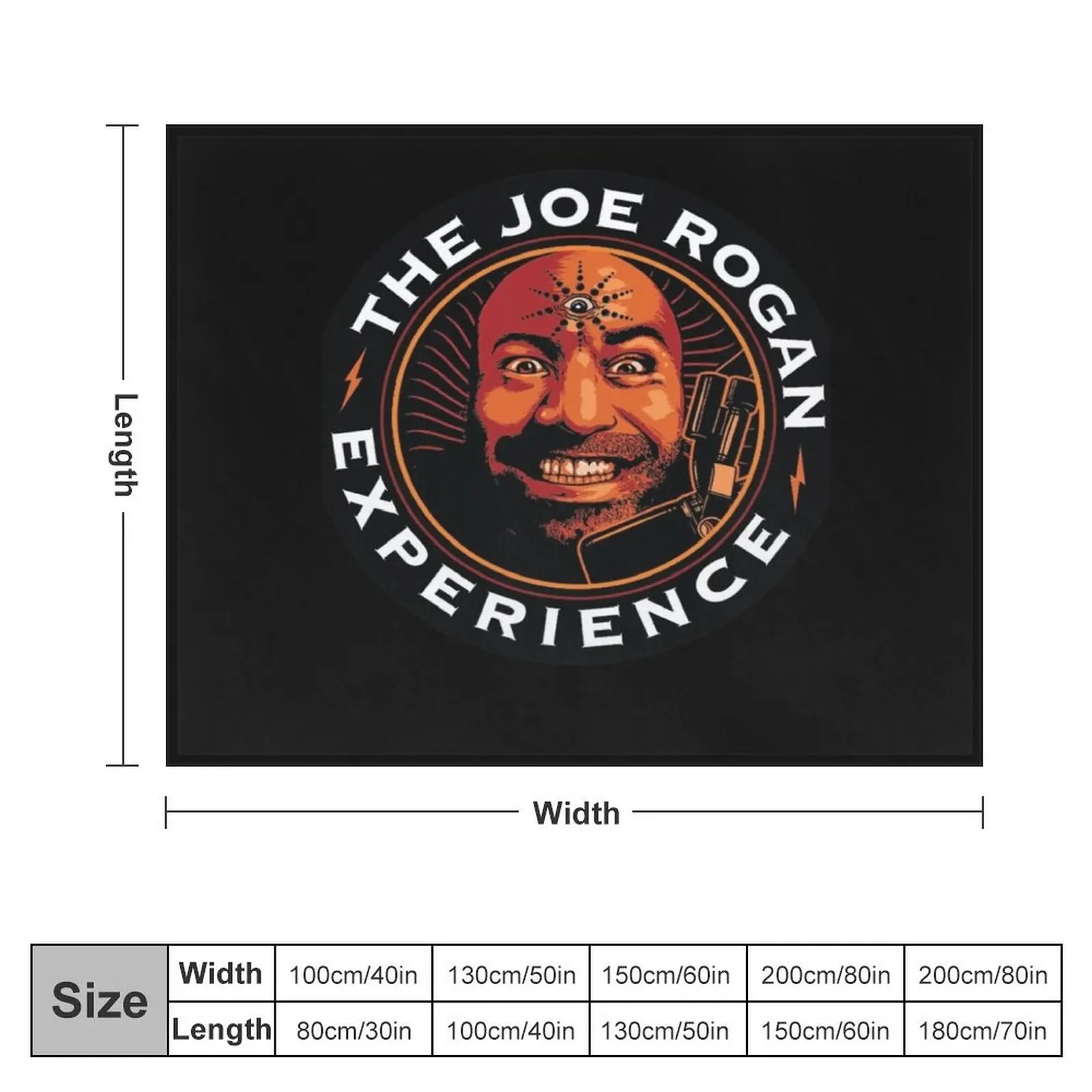 JRE Joe Rogan Experience Podcast Logo Classic . Throw Blanket Multi-Purpose Warm Softest Camping Blankets