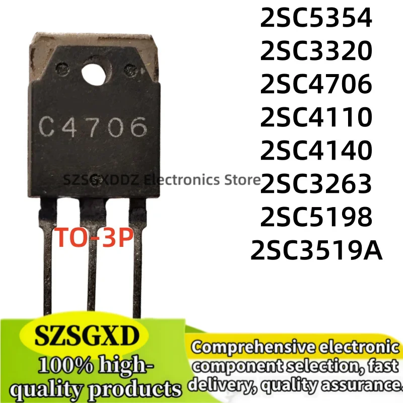 5-10Uds 2SC3320 2SC4706 2SC5354 2SC4140 2SC3263 2SC4110 2SC5198 2SC3519A C3320 C4706 C5354 C4140 C3263 C5198 C3519A C4110 TO-3P
