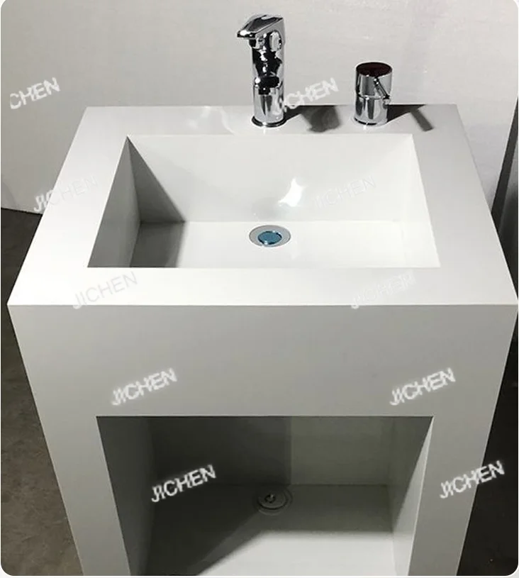 

Новый дизайн, современная раковина для мытья ног из спеченного камня, квадратная раковина для мытья ног с краном