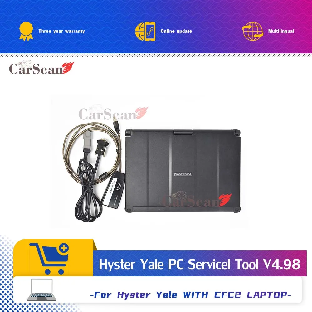 CF C2 Laptop for Yale Hyster PC Service Tool Ifak CAN USB Interface hyster yale forklift truck diagnostic kit
