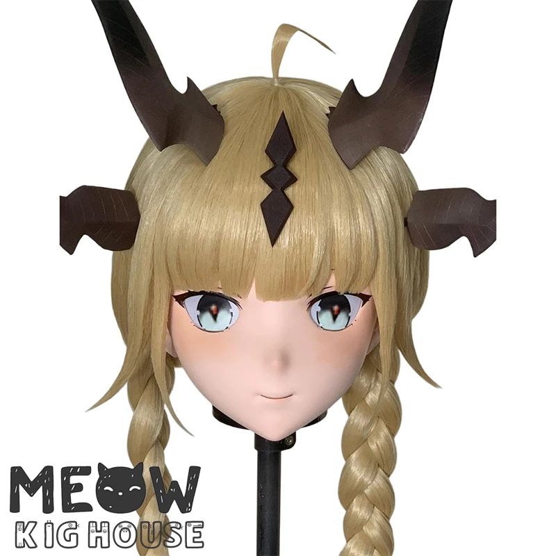 

(MEO451) Customize Handmade Full Head Lockable Crossdress Male to Female Japanese Cartoon Anime Game Character Kigurumi Mask