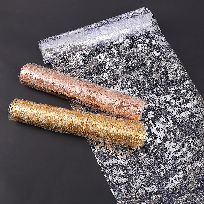 Sparkle Metallic Gold Table Runner Gold Silver Sequin Glitter Metallic Foil Thin Mesh For Wedding Birthday Home Table Decoration