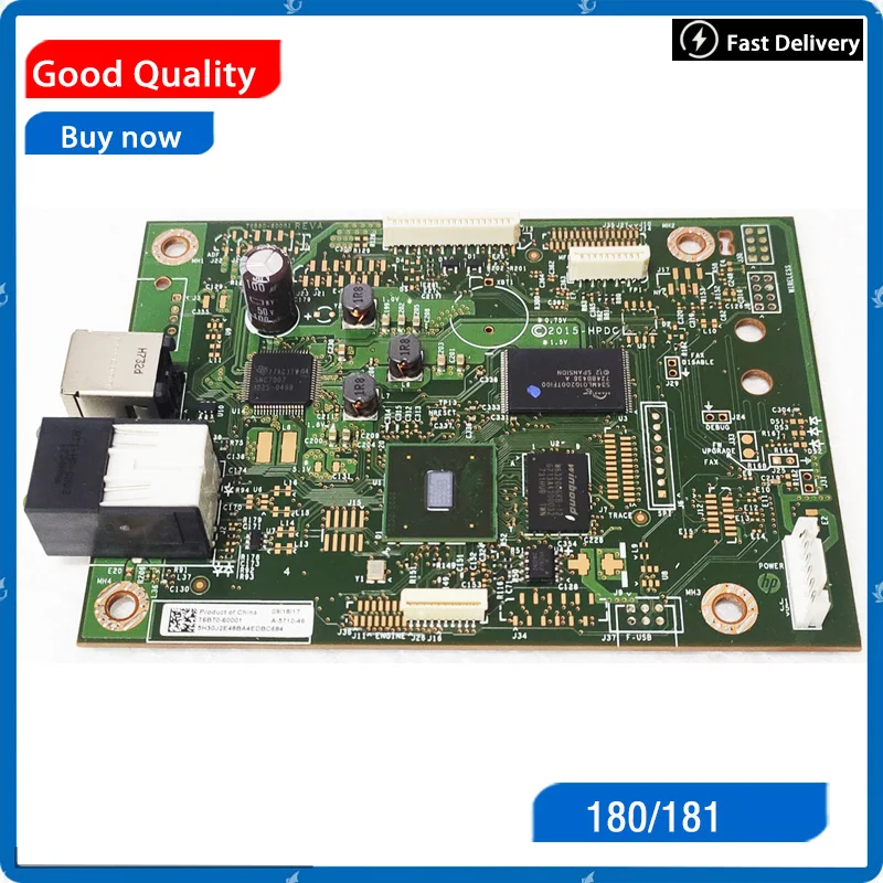 Original T6B70-60001 Logic Main Board For HP LaserJet M180N M181FW 180N 181FW Formatter Board Mainboard T6B71-60001 Printer part