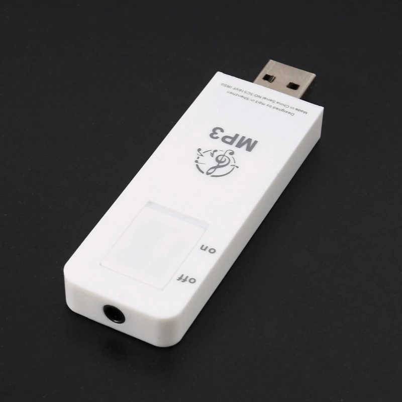 【Superdeals】مشغل موسيقى Mp3 صغير محمول USB Sport U Disk يدعم 32 جيجابايت       بطاقة TF (أبيض)