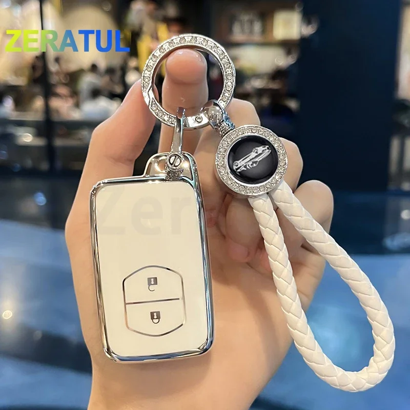 2/3/4 Button TPU Car Key Case Cover Shell Fob Holder For Toyota Camry Prius Land Cruiser Prado 150 Crown For Subaru Foreste XV