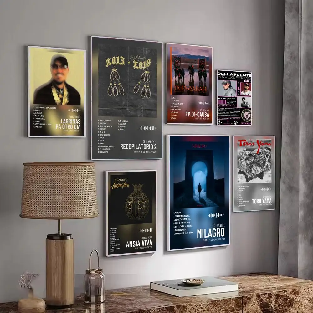 Pop Singer Music Album FC D-Dellafuente Poster Decorative Wall Art Stickers Mural Photo Print for Home Living Room Hallway Decor