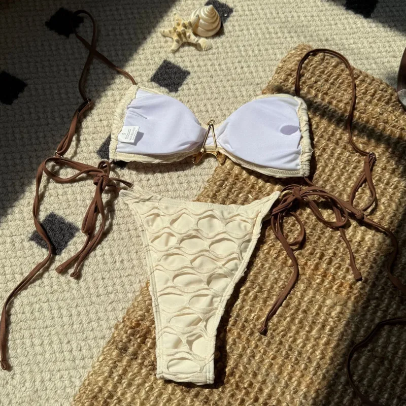 Novo sexy biquinis 2026 mulheres roupa de banho feminino maiô para natação wear fatos de banho conjunto biquíni brasileiro beachwear piscina banhista