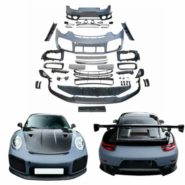 For 991 GT2 RS Rear Body Kit and Car Grille Accessories Front Bumper Upgrade for 911 Carrera 991.1 991.2 GT2 RS Cars 2