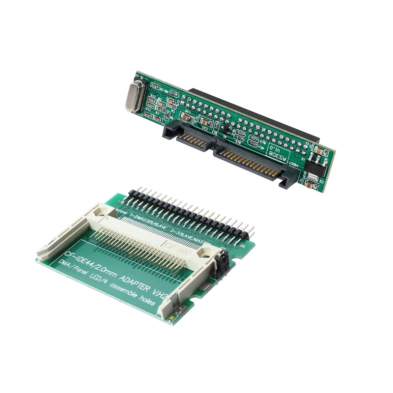 Pin-Bare Laptop 44-Pin Male IDE to CF Card Adapter & 2.5 Inch Ide to Sata Adapter, Convert Laptop 44 Pin Male Ide Pata Hdd Hard