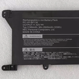 Baterai Laptop PC-VP-BP136 Baru 11.52 V 33Wh 3166mAh untuk PC Tablet Notebook NEC 3ICP4/43/110 12 baterai laptop nec penjualan terbaik - №