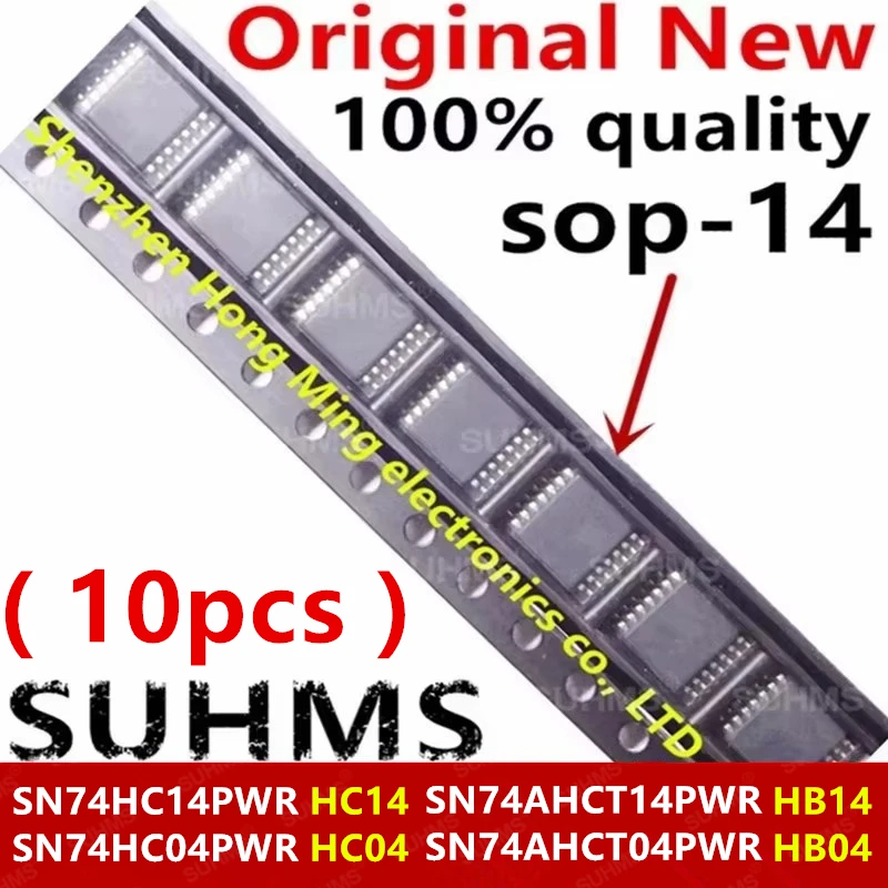 (10piece)100% New SN74HC14PWR HC14 SN74AHCT14PWR HB14 SN74HC04PWR HC04 SN74AHCT04PWR HB04 sop-14 Chipset