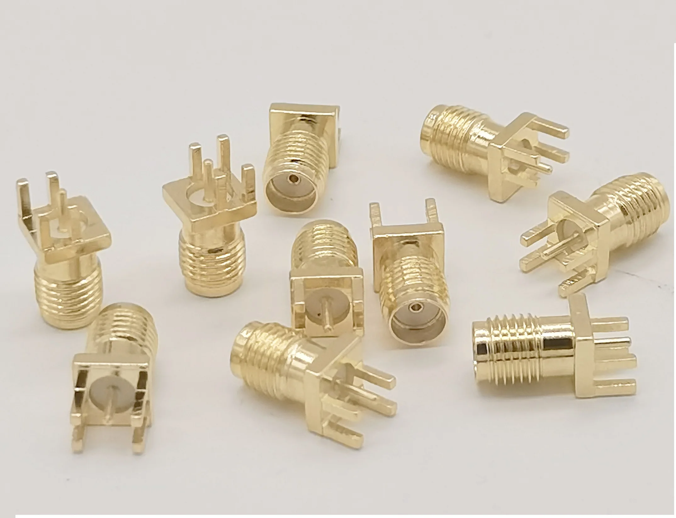 

10/50/100 шт. SMA Female Edge SMA-KE разъем печатной платы для модуля беспроводной передачи радиочастотный модуль sma Edge разъем