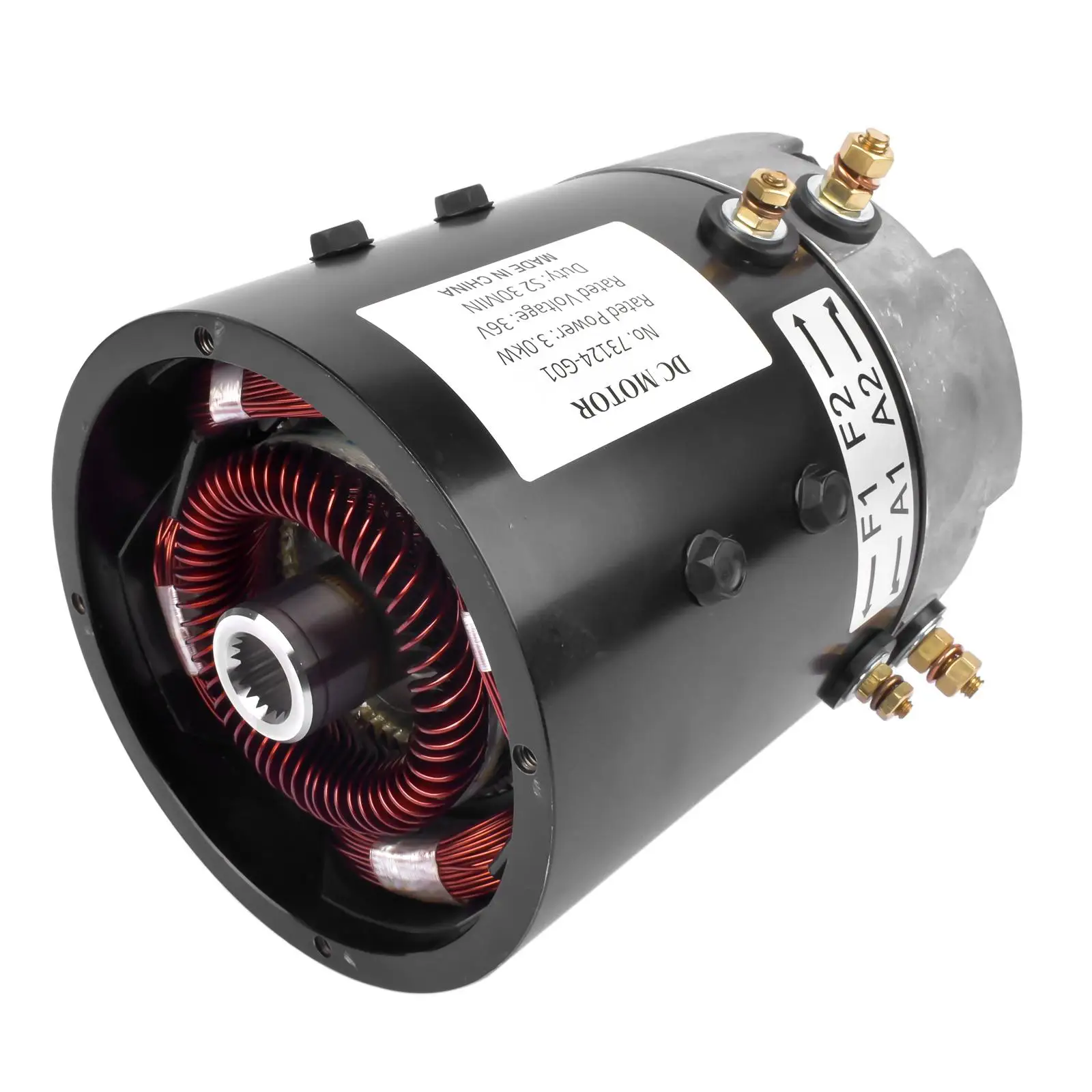 AP01 Electric Motor For 2000-2010 EZGO TXT PDS ZQS36-3.0C-T Motor 36V 73445-G02 73124-G08