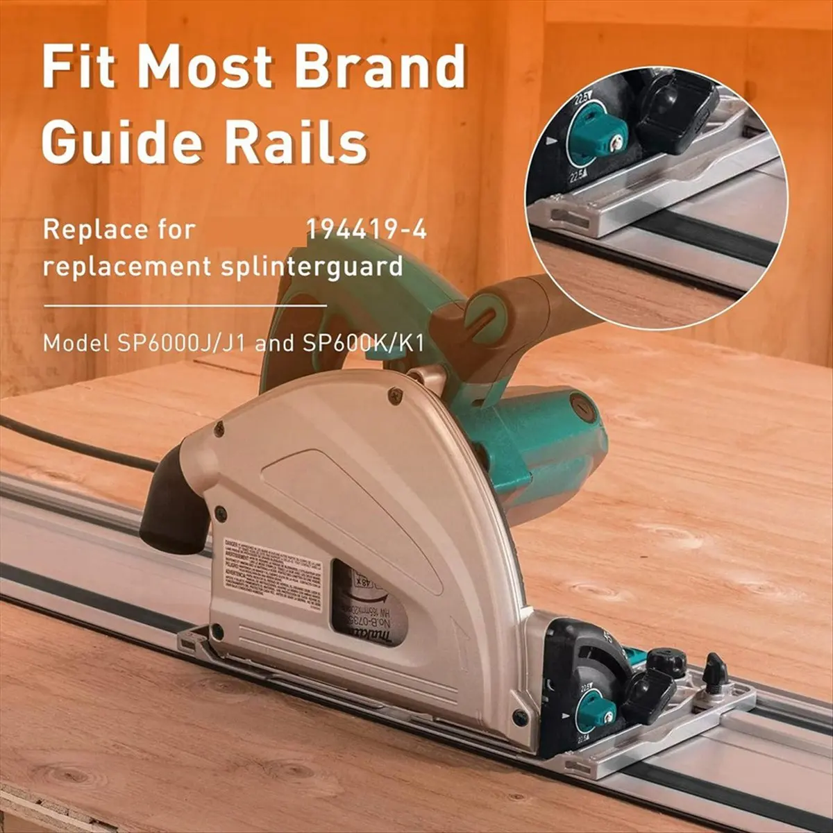 Track Saw Guide Rail Splinter Guard Strip 194419-4 3Meter Rubber Circular Saw Guard Strip for SP6000 Replacement Parts