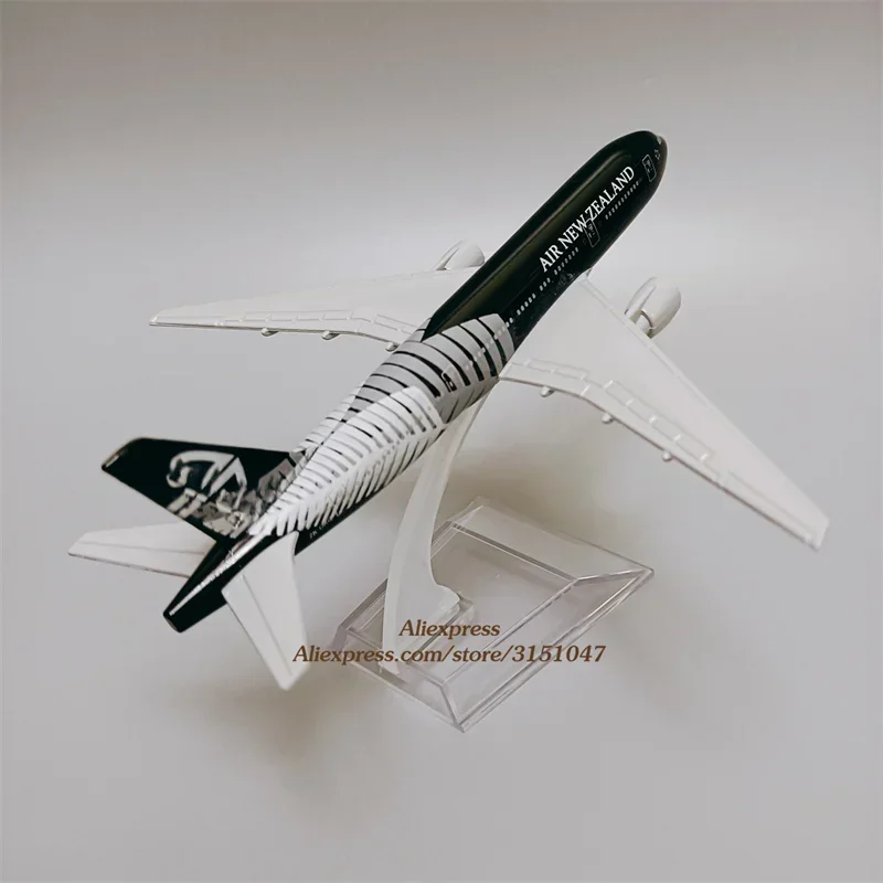 16cm Black Air NEW ZEALAND Airlines Boeing 777 B777 Airways Diecast Airplane Model Plane Model Alloy Metal Aircraft Kids Gifts