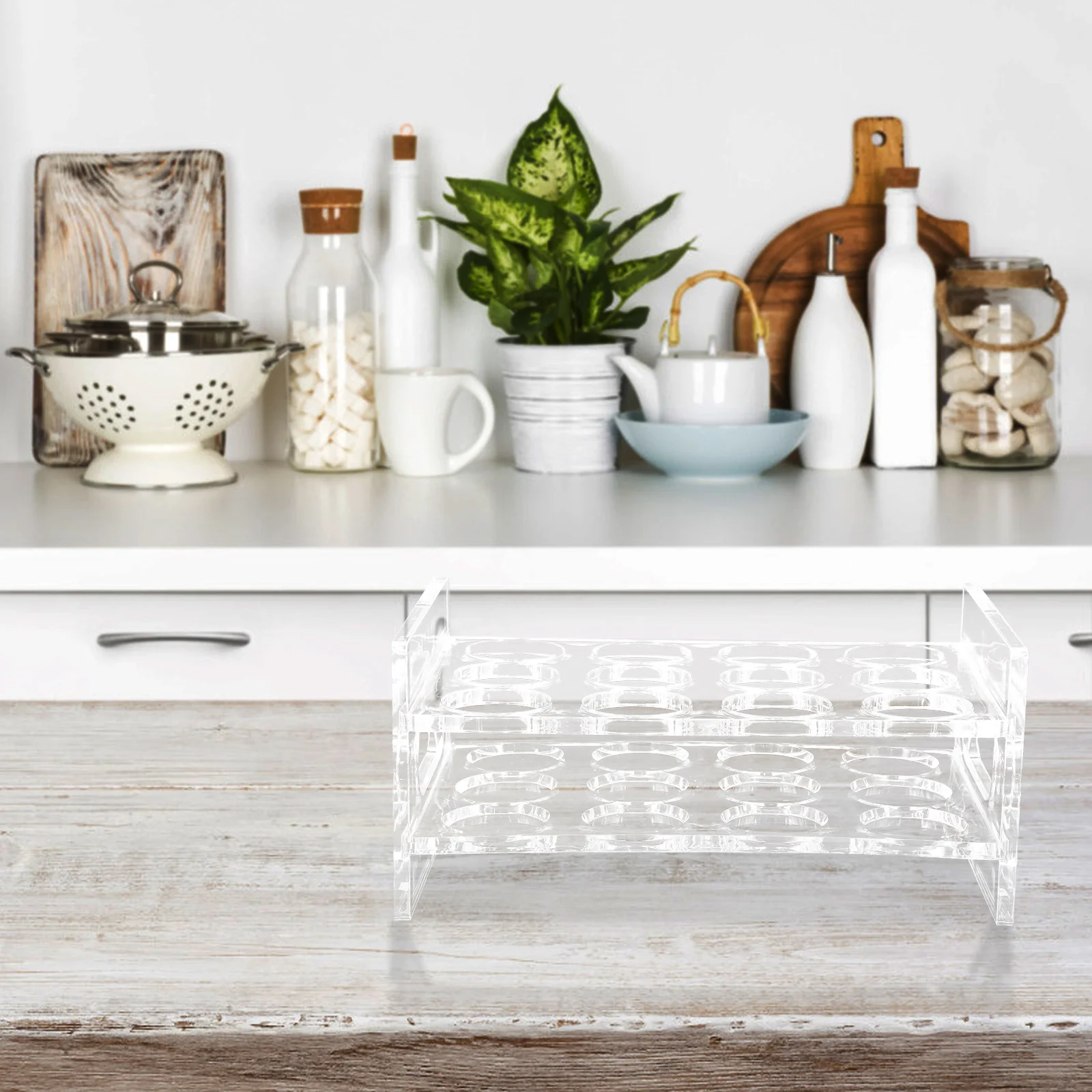 

Transparent Shot Glass Rack Acrylic Material Fine Workmanship Beautiful Appearance Bar Drinkware Easy to Wash and Reuse