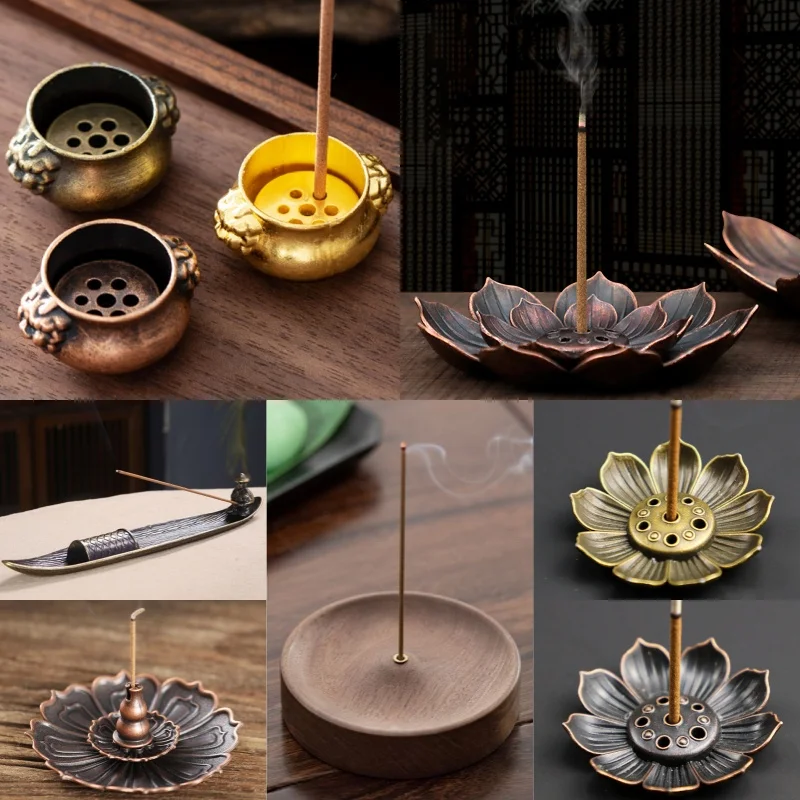 1PC Portable Incense Censer Base Mini Holder Tea Ceremony Zen Incense Inserts Home Decoration Smell Aromatic Aromatherapy Tools