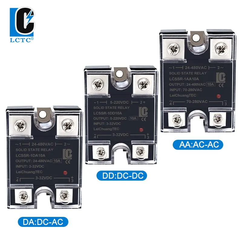 SSR Relè Allo Stato Solido Serie DD 200A – Controllo DC Per 5V 12V 24V 60V 220V, Modello LC-1-220 Con Certificazione CE