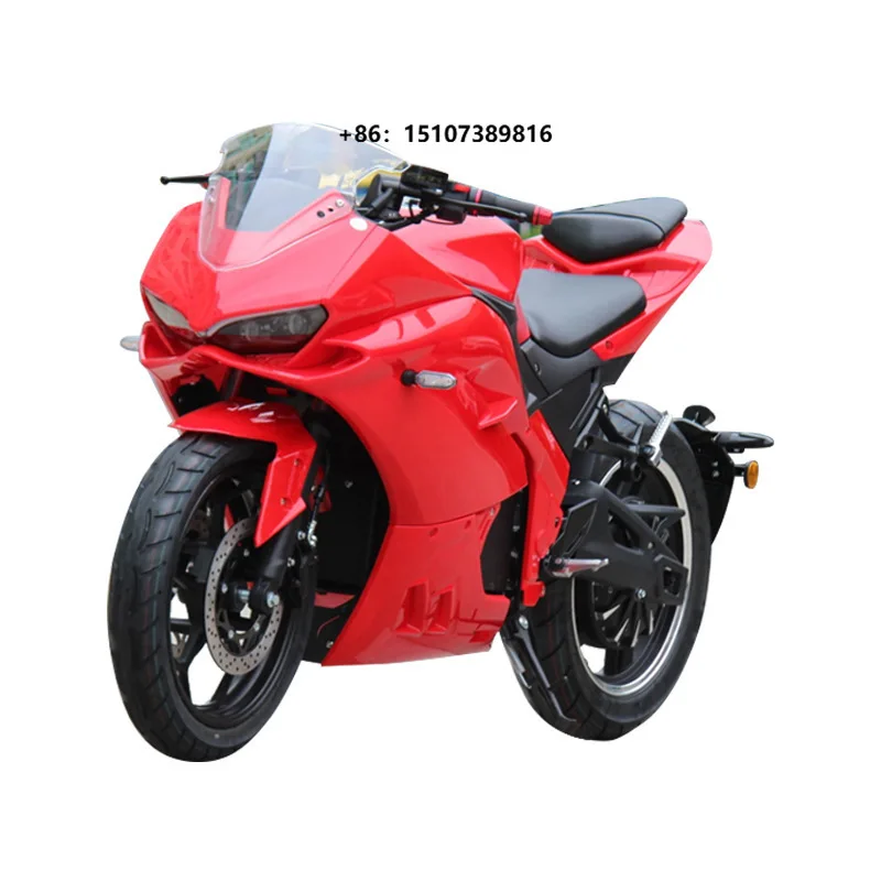 72V High-Power Racing Electric Motorcycle-over 80km/h China Origin 1h Charging Sports Dragon Model