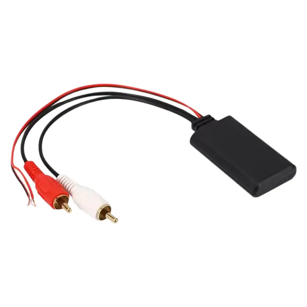 1 قطعة سيارة بلوتوث استقبال وحدة الصوت ل 2RCA Interfaces5.0 محول البلاستيك قذيفة الجهد اتصال التوصيل اللعب التثبيت