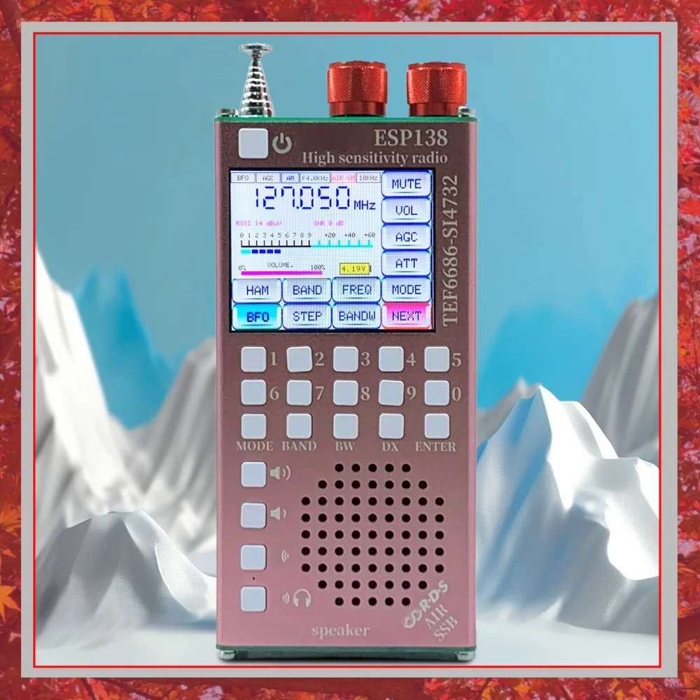 Dual Modes High Sensitivity Radio ESP138 SI4732 Multifunctional BT Radio Type-C Charging for Bluetooth-Compatible Speakers