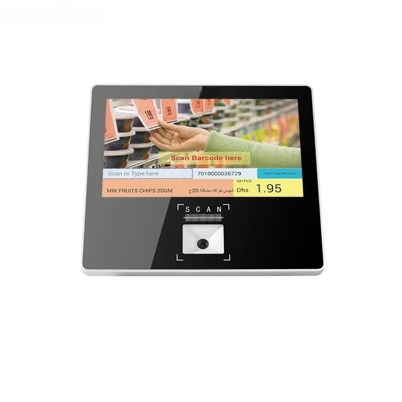 11.6 Inch Touch Screen Fixed Mount WiFi 1D 2D Barcode Scanner Android 11 Win10 Supermarket Price Checker