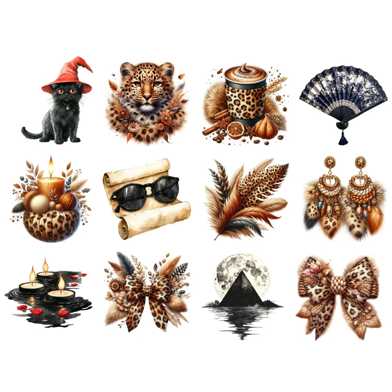 13 styles checkered leopard print bow heat transfer patch cute fashion clothing accessory printing for girls and women clothing