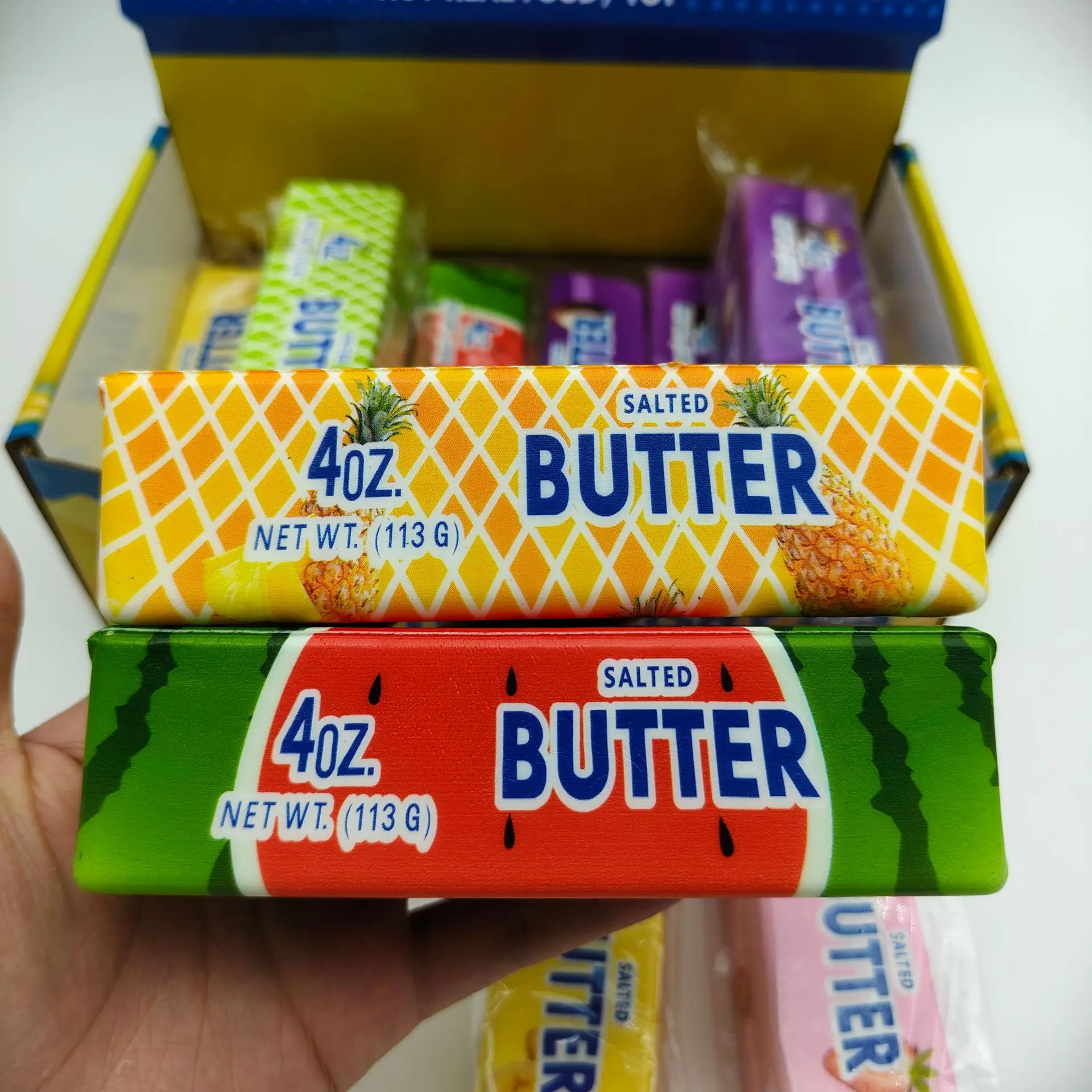 1/4/8PCS Fruit Butter Squishy Fidget Toys Slow Rebound Squeeze Toys Decompression Stress Relief Sensory Toys Party Favors