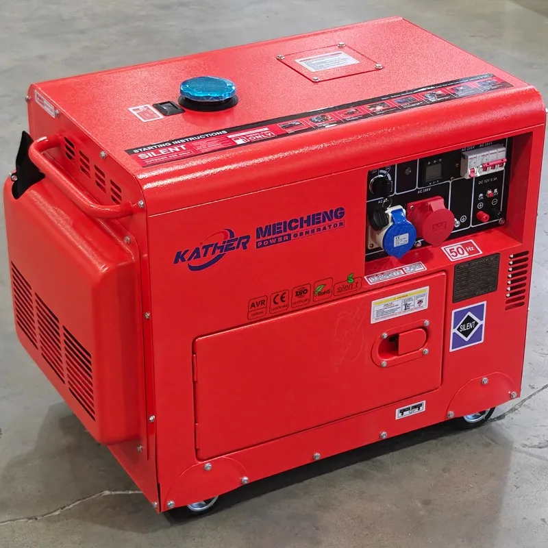 5KVA 10KW All Copper Diesel Generator 5KW Air Cooled Water Cooled Silent Portable Diesel Genset Outdoor Camping Generator