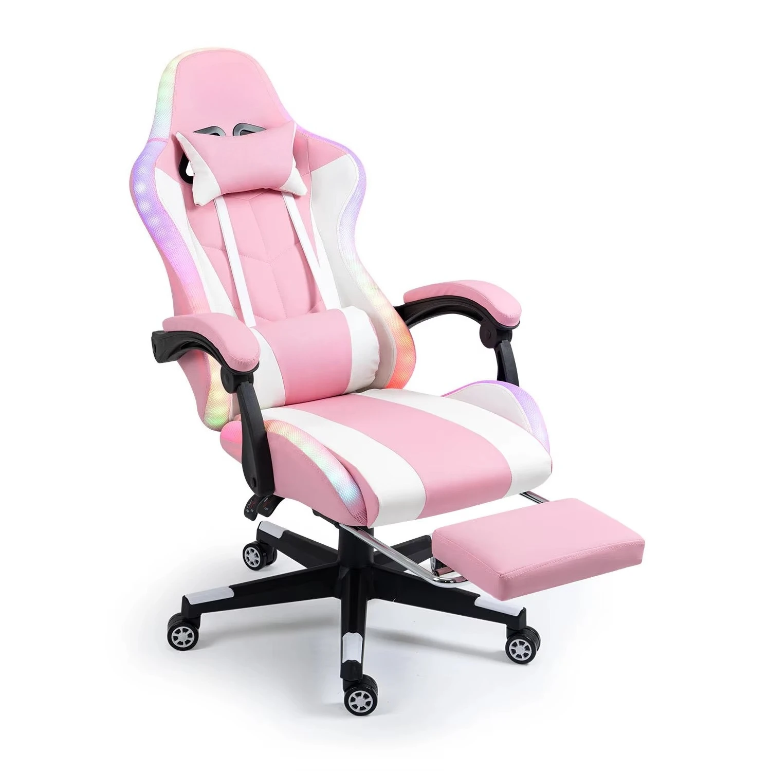 Footstool and Massage Function Hot Selling Computer Simulator Racing Chair Game Chair Katie cat Adjustable Game Chair