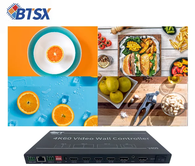 Professionele Audio Video Meerdere Controle Methoden 4K 8K 1x3 3x3 2x3 HDMI Switcher Video Wall Processor Controller