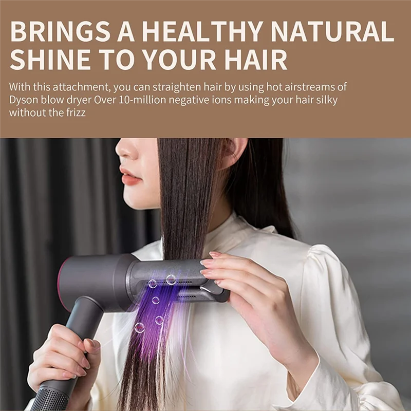 

Для Dyson HD01/HD02/HD03/HD04/HD08/HD15 фен прямая насадка для волос зажим для прямой доски + расческа с широкими зубьями для укладки Toola52q